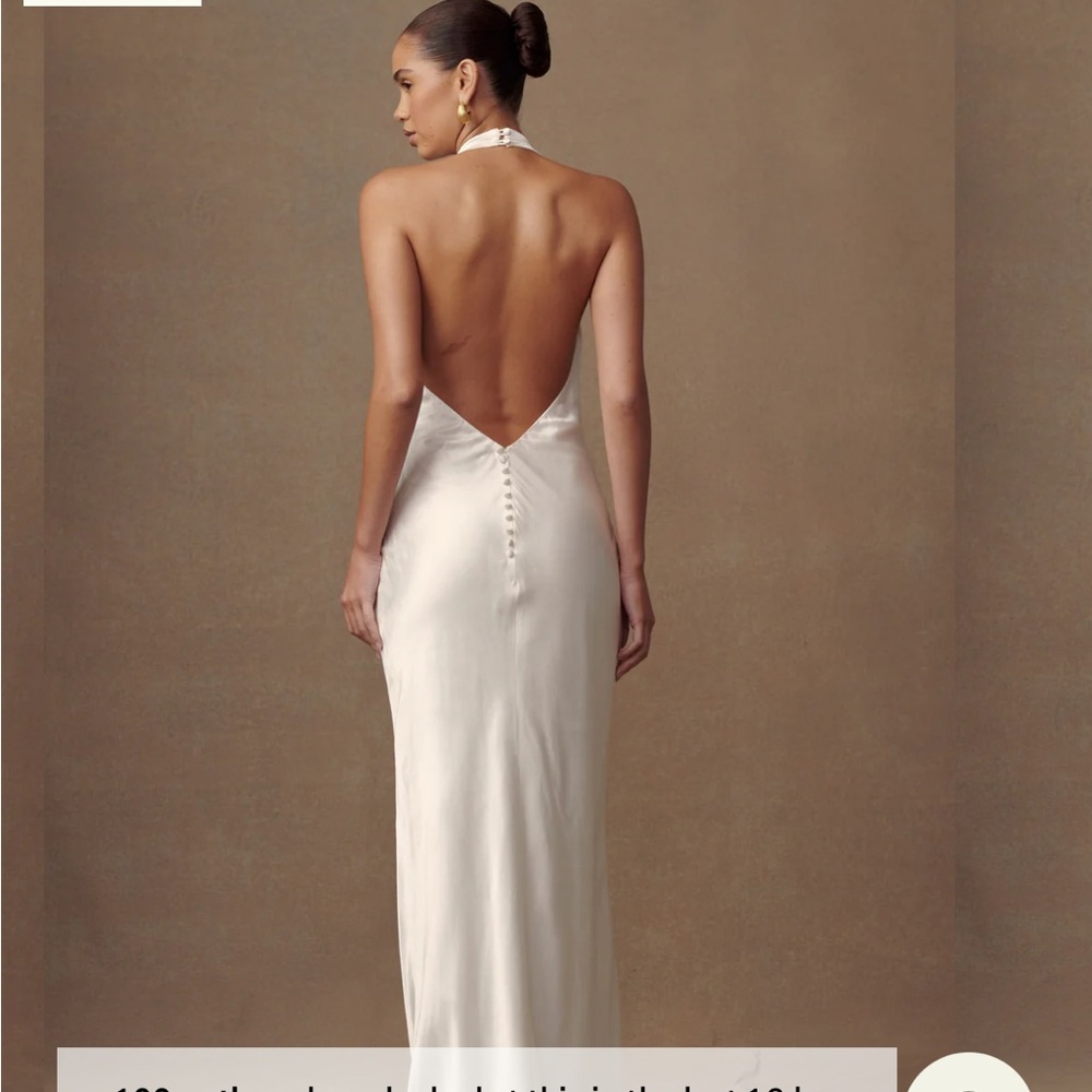 Meshki Esther High Neck Backless Maxi Gown